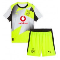 Koszulka piłkarska Borussia Dortmund Serhou Guirassy #9 Strój wyjazdowy dla dzieci 2025-26 tanio Krótki Rękaw (+ Krótkie spodenki)